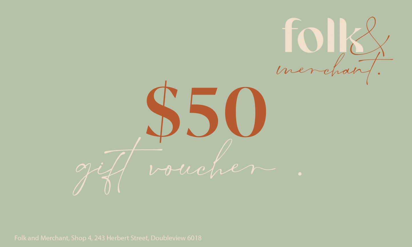 folk and merchant gift card